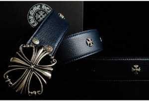 Chrome Hearts Vành đai cổ điển 10 inch Bạc 3 mảnh Navy Da nổi tiếng Ehancement Chrome Hearts Men's Belt _Chrom Hearts Chrome Hearts _ Thương hiệu giá rẻ 