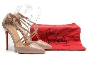 Feminin Lubutin Crosspiga120 Crossie Piga Dây đeo Bơm High Heal Beige_christian Louboutin_ Thương hiệu giá rẻ (lớn nhất )