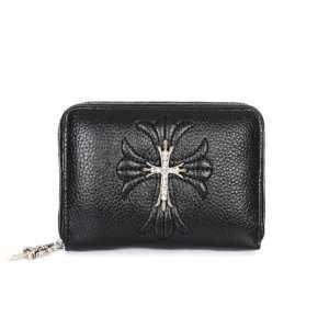 Chloomy Hearts Square Zip Building Cross Logo Crome Hearts Men Bi -Fold Wallet Snake Leather Wallet _Chrom Hearts Chrome Hearts _ Thương hiệu giá rẻ 