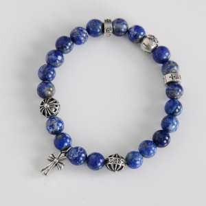 Được đề xuất cho các cặp giới tính ♪ Trái tim chrome hạt19 BEAD BRACELET BLUE BILEN BRIOD HALE Hạt hạt hạt hạt hạt hạt hạt hạt hạt hạt cành hạt cành hạt crom hearts_ Thương hiệu giá rẻ (lớn nhất )