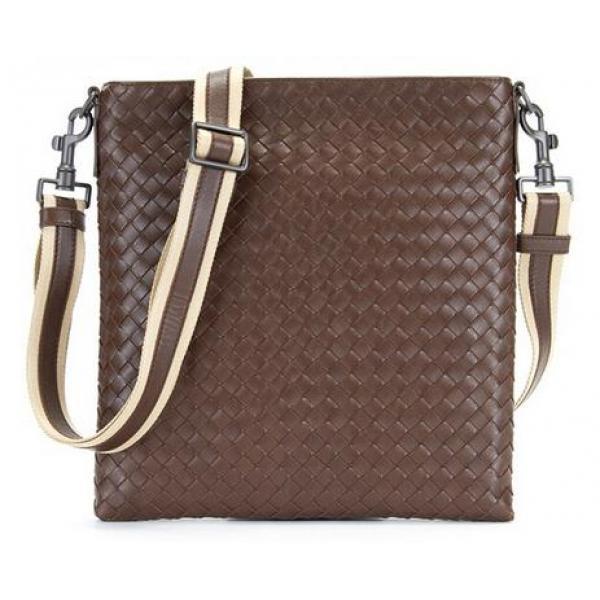 Bottega Veneta túi vai bằng da màu nâu giả bất kể giới tính _ Bottega Veneta nam Bag_bag nam