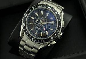 Mùa xuân hào nhoáng / Mùa hè Quartz 6 Kim Black Norrow Muga Men Watch Ngày hiển thị mặt trăng hiển thị