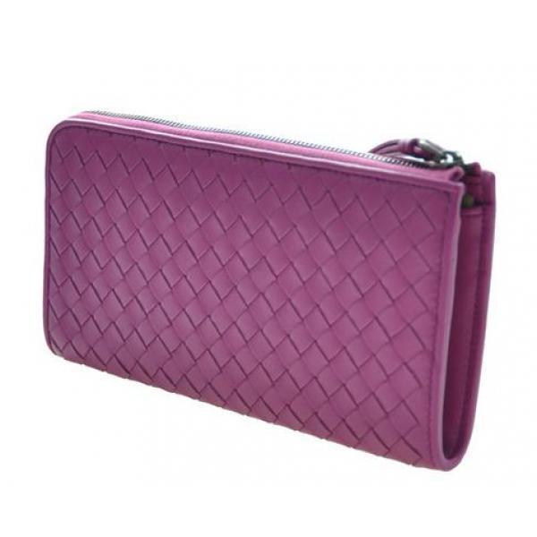 Bottega Veneta Pink Intrecciato Fastener Vòng dài ví giả 1N 3021_ Bottega Veneta Ladies Wallet_ Wallet Ladies_Bland Cài đặt thư giá rẻ Cửa hàng đặc sản Cửa hàng đặc sản