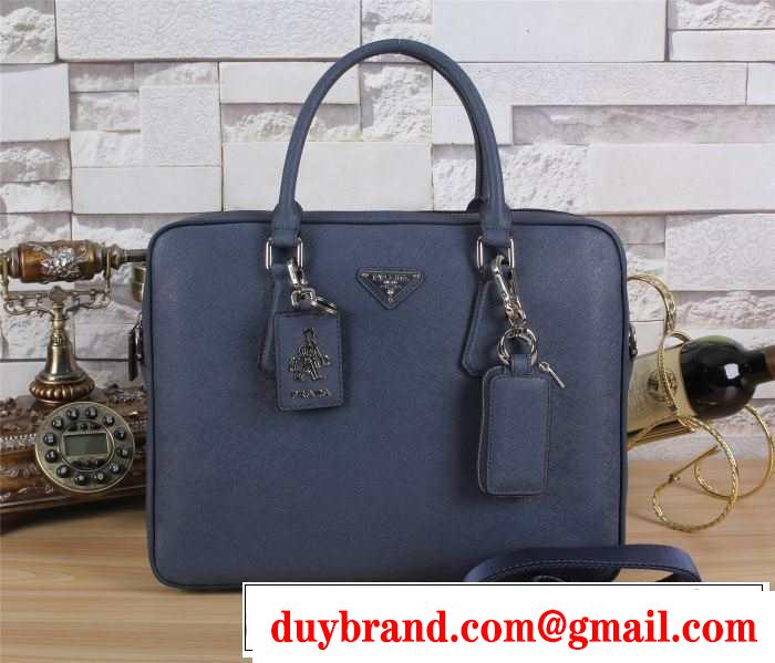 PRADA プラダ 2015 超人気美品◆ メンズ用 手持ち&ショルダー掛け f003