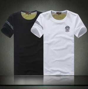 Mùa xuân / Mùa hè Kích thước phong phú Versace tay áo ngắn T -Shirt 2 Lựa chọn màu _Versace Versace _ Thương hiệu giá rẻ 