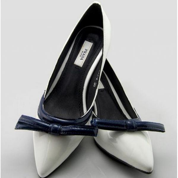 Giày da Prada Prada High Heal Shoes Bơm Bơm cuối năm mới _ Bơm _ Ladies Fashion_ Thương hiệu cửa hàng đặc biệt đặt hàng thư giá rẻ