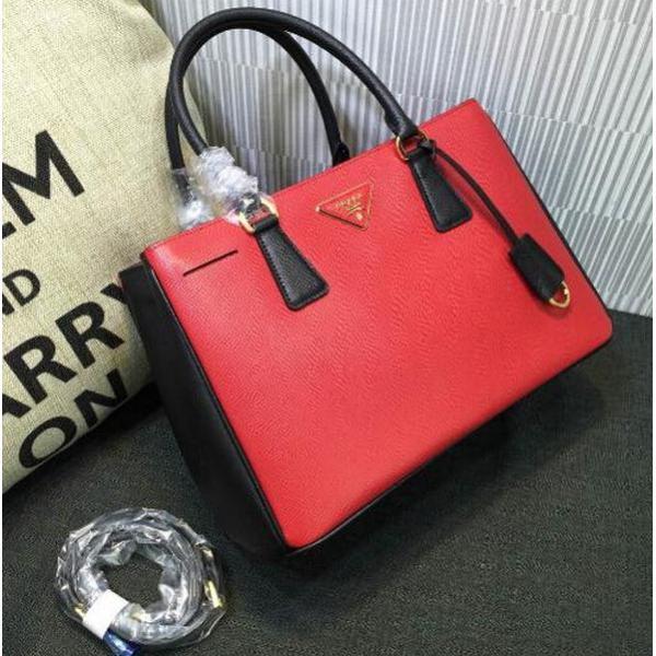 Prada Prada TOTE Túi dành cho phụ nữ, Rare High Black x Orange _ Prada Ladies Bag_bag Ladies _ Thương hiệu cửa hàng đặt hàng thư giá rẻ