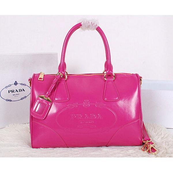 Túi xách Prada bag 2WAY Boston bag Rose màu Hồng son ngọt ngào cá tính Nhập khẩu uy tín 