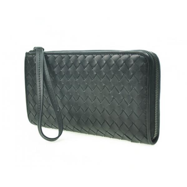 Bottega Veneta Veneta Nero Nero Intrecciato Fastener Fastener Fasten