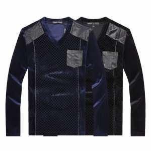 Tiện nghi tuyệt vời Armani V -Neck Long Sleeve T -shirt_ Armani armani_ Thương hiệu giá rẻ 
