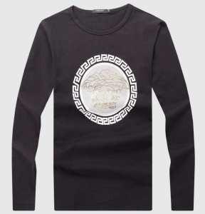 Versace sang trọng tay áo dài T -Shirt 4 -Color Lựa chọn _ Versace Versace_ Thương hiệu giá rẻ 