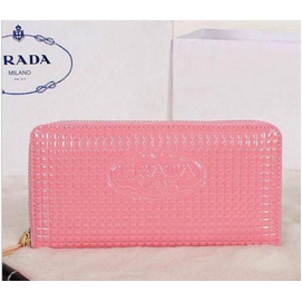 Prada Enamel Fastener Long Wal...