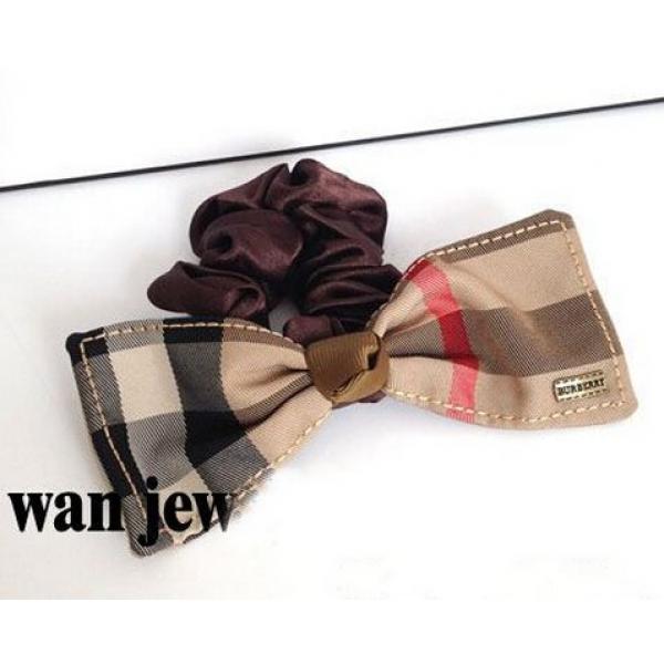 Phổ biến Burberry thư Burberry Kiểm tra Bow Bow Chai tóc Gugu Tổ chức tóc _ phụ kiện tóc