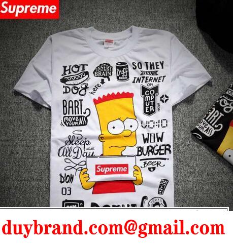 SUPREME シュプリーム偽物 カップルペアルック 半袖 Tシャツ