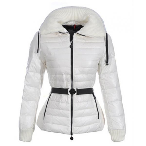 Hữu ích trong mùa đông lạnh Moncler Moncler Ladies Fake Down White _ Áo khoác phụ nữ _ Moncler đặc biệt