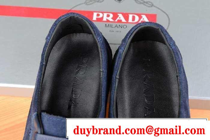 prada プラダ 優しい履き心地 フラットシューズ ランニングシューズ