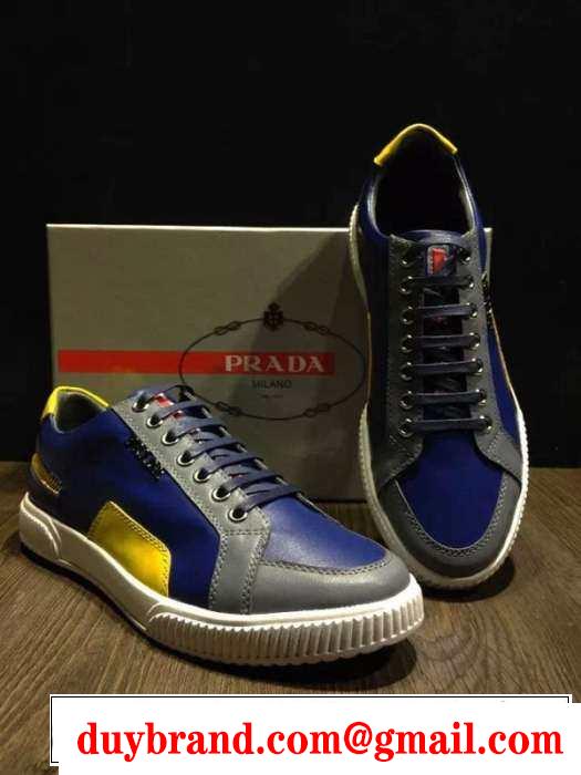 完璧な欧米韓流/雑誌  PRADA プラダ カジュアルシューズ 2色可選