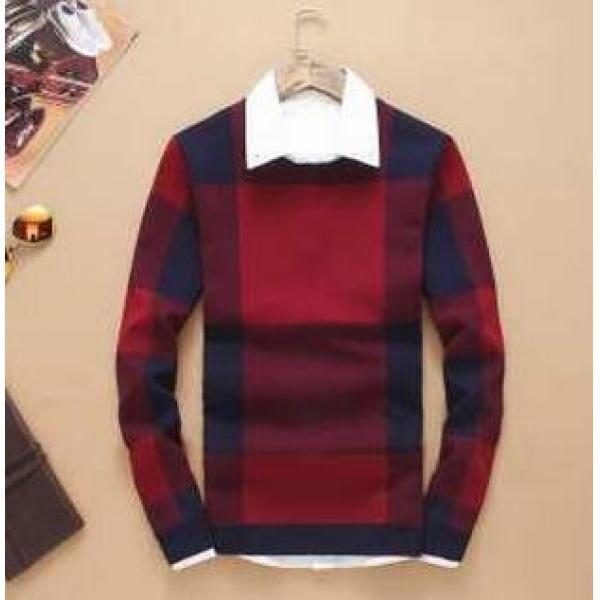 Tốt thoải mái mùa thu và mùa đông Burberry Burberry 3 áo len có màu 3 -Molored _ áo khoác áo len Parker Court _ Thời trang nam