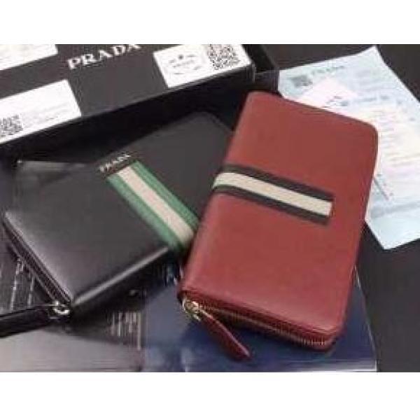 Ấn tượng thanh lịch Mùa thu và mùa đông Prada Prada Business Case Gentle 2 -Molored Wallet 2 Color Wallet _Prada Ladies Wallet