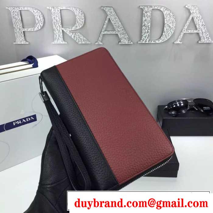 高級感溢れる　秋冬 PRADA プラダ　現代風のデザイン　ビジネスケース 2色可選