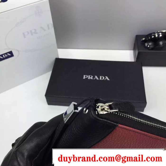 高級感溢れる　秋冬 PRADA プラダ　現代風のデザイン　ビジネスケース 2色可選