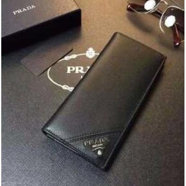 Thiết kế sang trọng Mùa thu / Mùa đông Prada Storing Bi -Fold Wallet_ Prada Men Wallet_ Wallet Men_ Thương hiệu cửa hàng đặt hàng thư giá rẻ