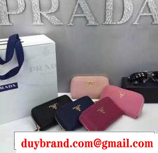 機能性に優れた　秋冬 prada プラダ 上質なchất liệuでキーケース 4色可選 