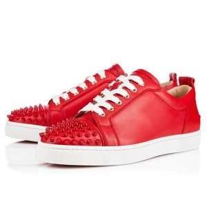 Louboutin Louvoutin Louis Junior Spike Sneaker Red Louis_Christian Loubutin Christian Louboutin_ Thương hiệu giá rẻ (lớn nhất )