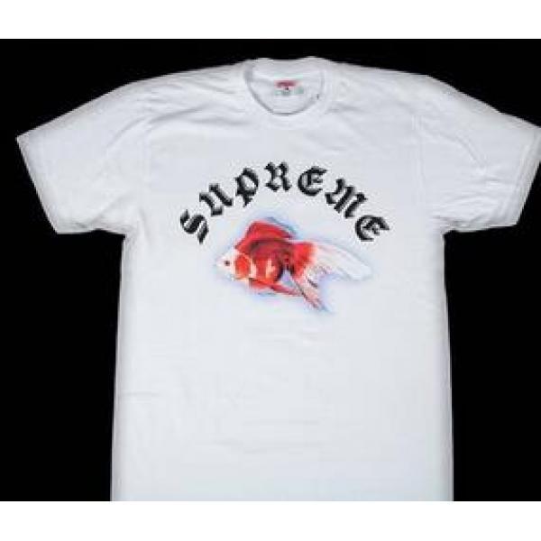 Supreme Susk Susk Susk Watch Gold Fish với bóng t -shirt White_ Short Sleeve T -shirt_men's Fashion_ Thương hiệu cửa hàng đặt hàng qua thư giá rẻ