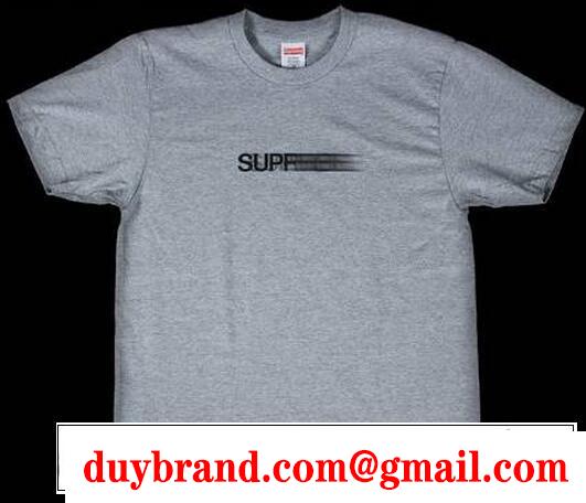 機能を兼ね備えたシュプリーム モーションロゴ  良い柔らかなＴシャツ グレー.