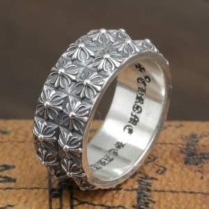 Giá đặc biệt giá rẻ rất phổ biến Chrome Hearts Chrome Hearts Pepper Punk Double Ring Ring _ Chrome Heart