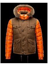 Beauty Moncler Men's Down Áo khoác tuyệt vời kaki x cam _ moncler moncler_ Thương hiệu giá rẻ 