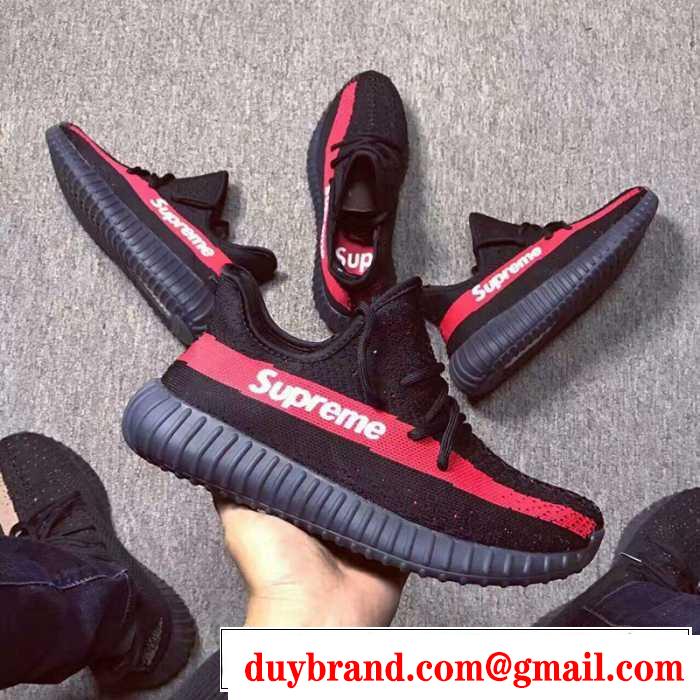 軽やかな履き心地　シュプリームコピー supreme X yeezy 350 実用性も高いランニングシューズ.