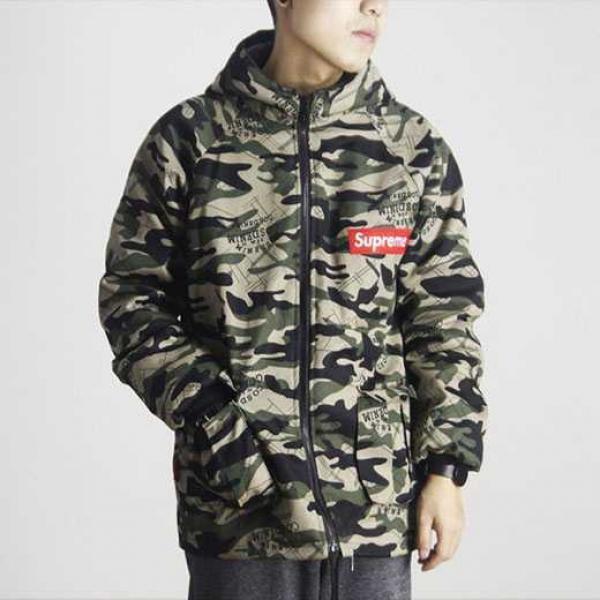 Xu hướng hoa văn ngụy trang tối cao tối cao áo khoác parker _ áo khoác áo len parker _ fashion nam