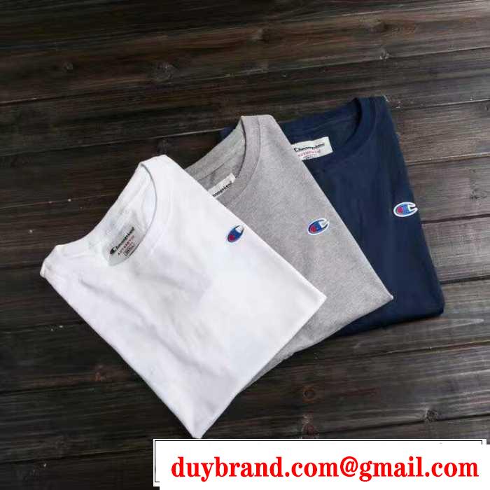 3色可選 17SS 半袖Tシャツ supreme x champion 上品な輝きを放つ形