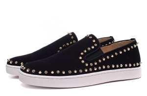 Bán thích hợp Lubstans Neiker Con lăn phẳng Spike Spike Suede Slippong Neaker Con lăn