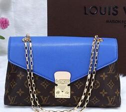 New Louis Vuitton Pass Chuỗi Chuỗi Monogram Chức năng Túi ly hợp Ladies Blue_ Louis Vuitton Louis Vuitton_ Thương hiệu giá rẻ 