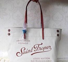 Louis Vuitton Công suất lớn Túi Tote White x Pink _ Louis Vuitton Louis Vuitton_ Thương hiệu giá rẻ 