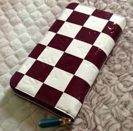 Thực hành tuyệt vời Louis Vuitton Zippy Wallet Damier khảm ví dài Amarant _ Louis Vuitton Louis Vuitton_ Thương hiệu giá rẻ 