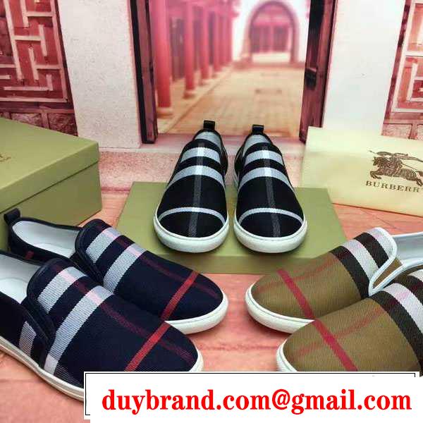 BURBERRY バーバリー スリップオン 3色可選 スタイリッシュな印象