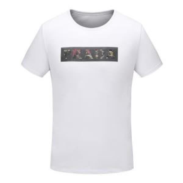 17 Mùa xuân / Mùa hè 2 -Lựa chọn có màu [Các mặt hàng mới] Prada Prada Short Sleeve T -shirt có ấn tượng thú vị