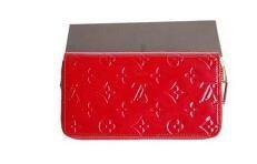 Louis Vuitton bất thường Fastener Long Wallet Monogram Verni Pom Damour Beauty