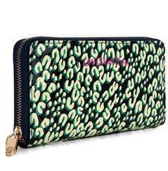 Rất hài lòng Louis Vuitton Fastener Fastener Long Long Verni Leopard Zippy Weat