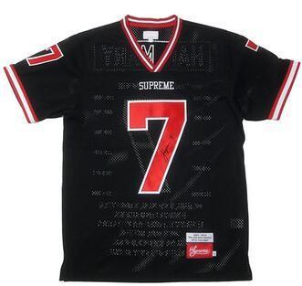 Superme tối cao Jersey Black_supreme Supreme_ Thương hiệu giá rẻ 