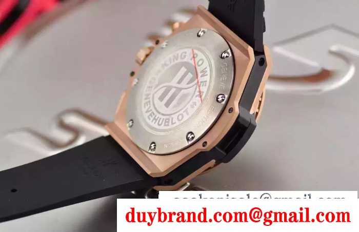 人気アイテムウブロビッグバンウニコキングゴールドセラミックラバ自動巻き腕時計 hublot bigbang 