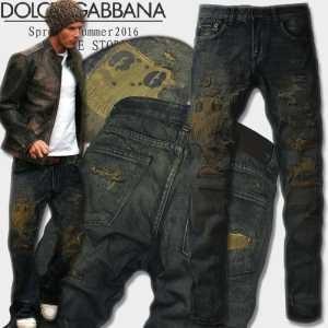Nóng mới xuất hiện Dolga Badenim nam Skinny Denim Quần Dolce & Gabbana Jeans Damage