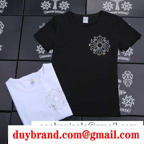 ユニセックスCHROME hearts クロムハーツｔシャツコピー半袖プリントロゴ２色可選
