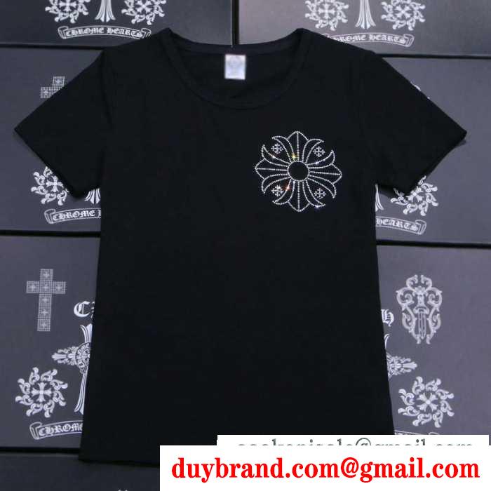 ユニセックスCHROME hearts クロムハーツｔシャツコピー半袖プリントロゴ２色可選