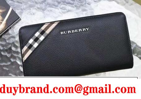 シンプルなBURBERRY バーバリー財布メンズ長財布ラウンドファスナーウォレットプレゼント
