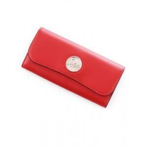 Dễ dàng tổ chức Christian Louboutin Christian Louboutin Calfskin Bi -Fold Wallet Red cho phụ nữ